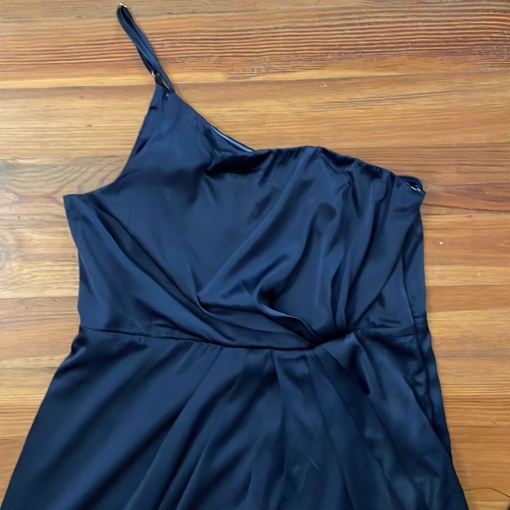 Lulu's Blue Cocktail Dress Womens Size XL Law of Attraction One-Shoulder NWT - Picture 14 of 14